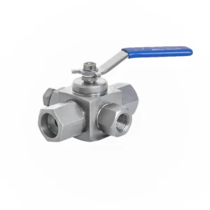 4 Way Instrumentation Ball Valve | F x F Female Threads | 6000 PSI